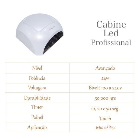 Cabine LED Profissional para Secagem de Unhas em Gel — Alta Performance 24W Bivolt