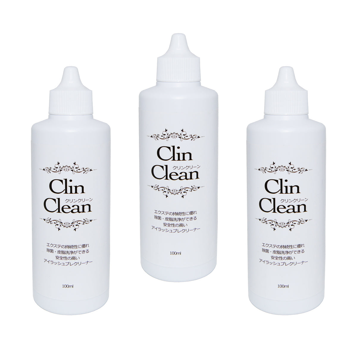 Clin Clean Amlash para Extensões de Cílios | Kit com 3 Unidades