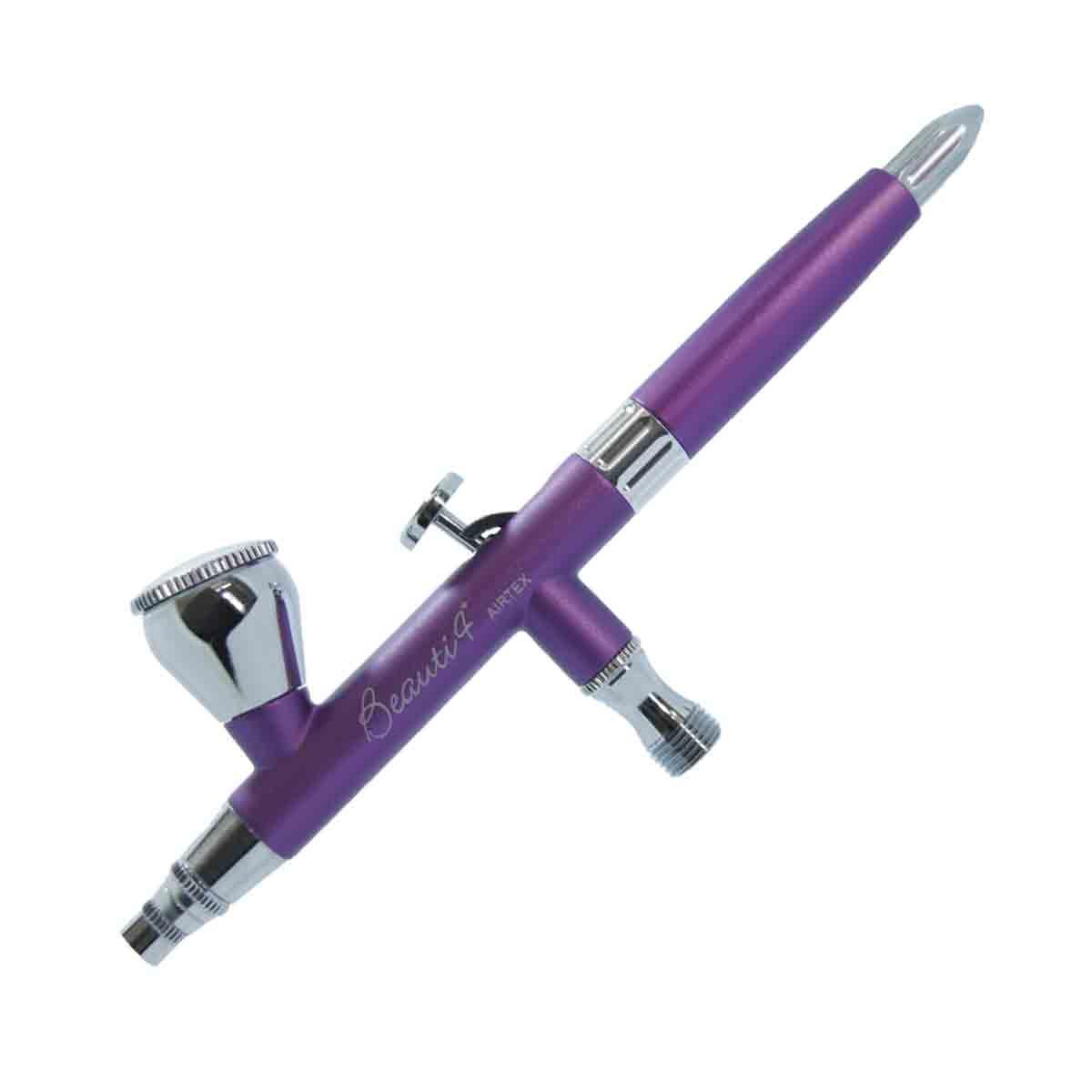 Aerógrafo Beauti 4+ para Maquiagem HD, Corporal e desenhos Artísticos - Lilás Lavanda