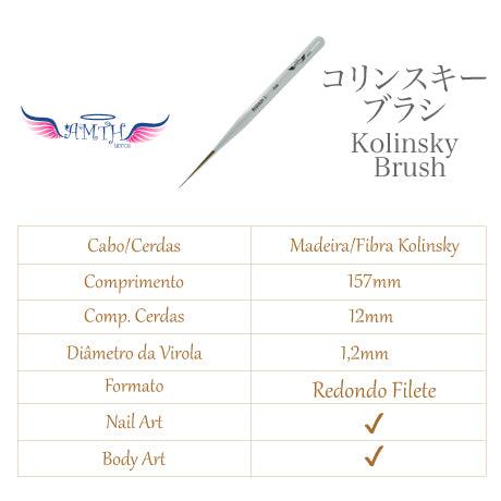 Pincel Redondo L Super Kolinsky para Artes