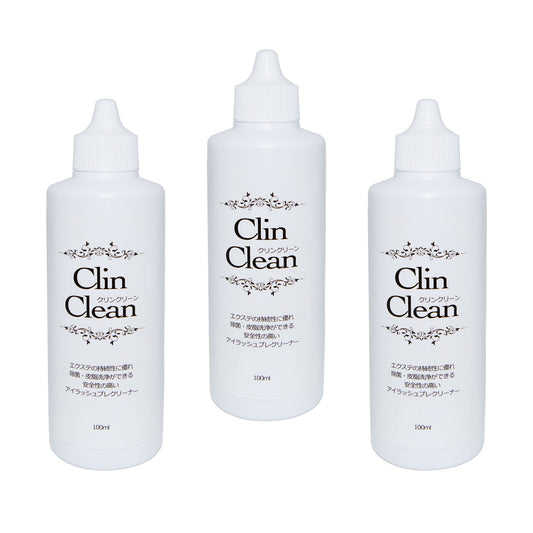 Clin Clean Amlash para Extensões de Cílios | Kit com 3 Unidades