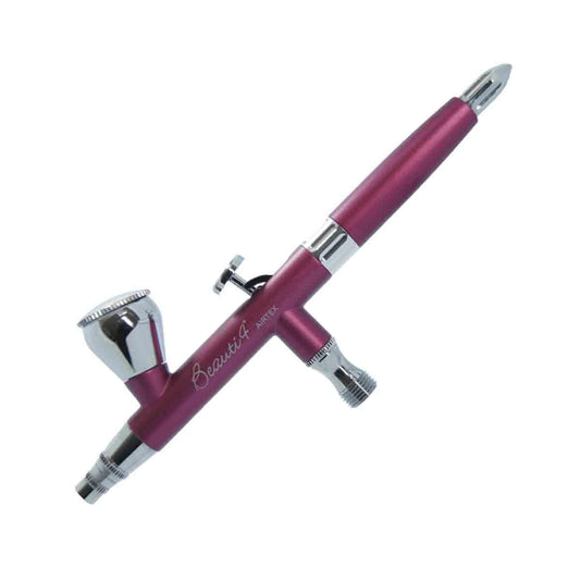 Aerógrafo Beauti 4+ para Maquiagem HD, Corporal e desenhos Artísticos - Vermelho Paixão