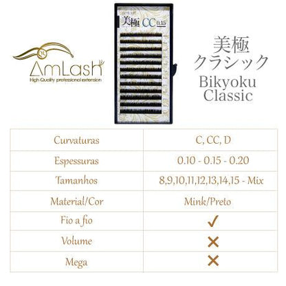 Cílios Bikyoku Amlash - Fio a Fio