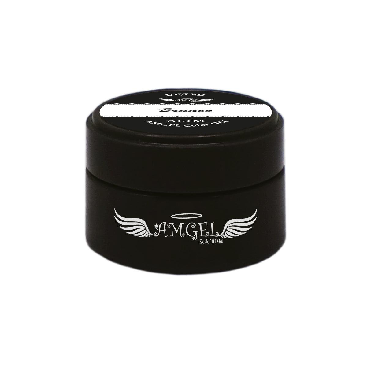 Gel Colorido UV/LED Amgel para Esmaltação Cor Branco AL1M