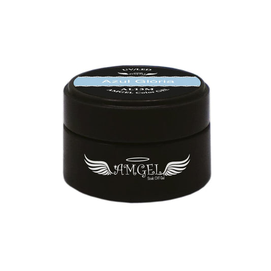 Gel Colorido UV/LED Amgel para Esmaltação Cor Azul Gloria AL13M